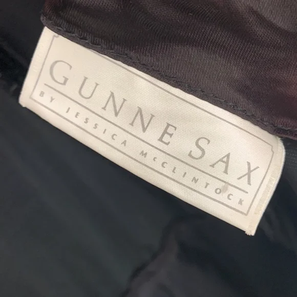 Vintage GUNNE SAX by Jessica McClintock Velvet & Taffeta Dress Black Size Medium - Picture 8 of 14